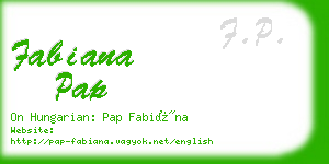 fabiana pap business card